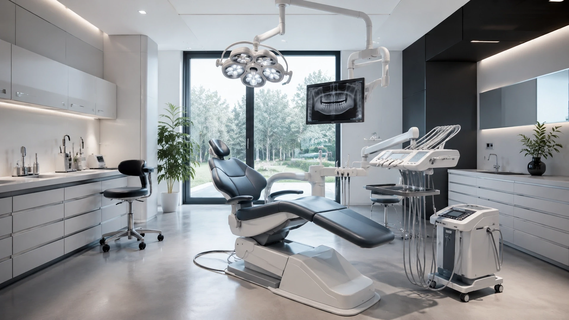 Ağız diş ve çene cerrahisi için modern ve steril klinik ortamı